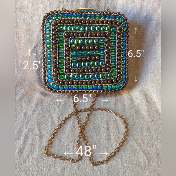 Lulu Square Mosaic Crossbody purse - Picture 4 of 7